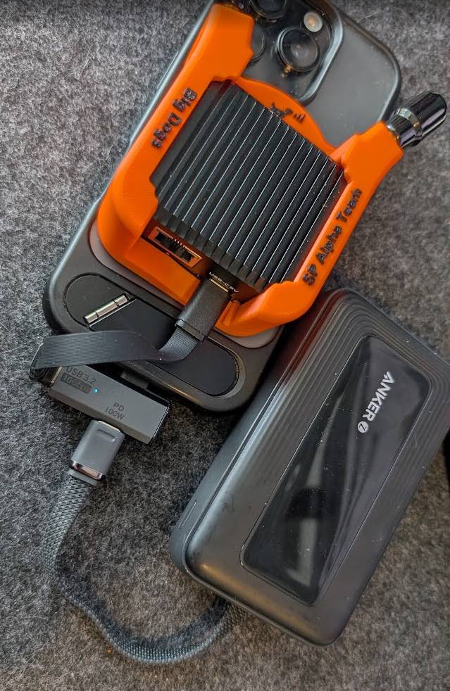 A portable WLAN Commander sensor setup